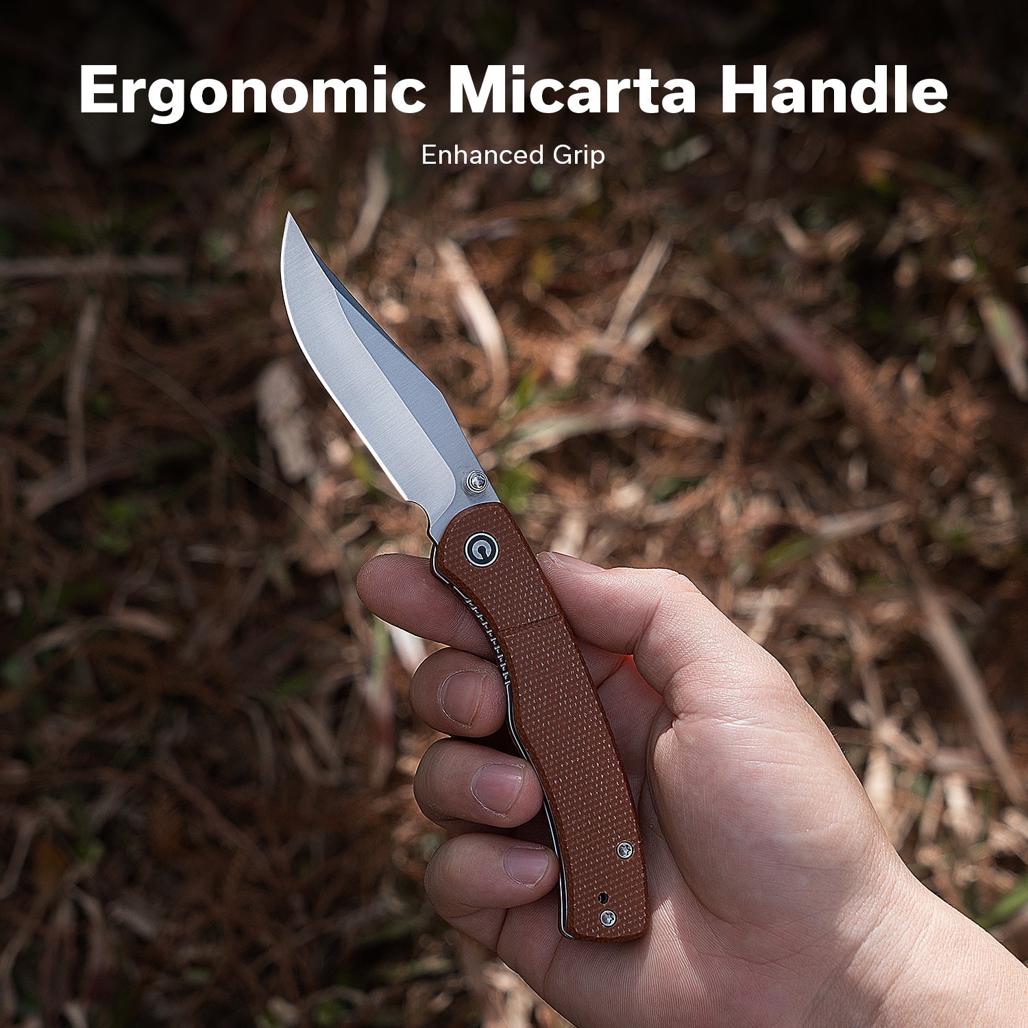 CIVIVI Clingman Micarta Folding Knife C23065-3