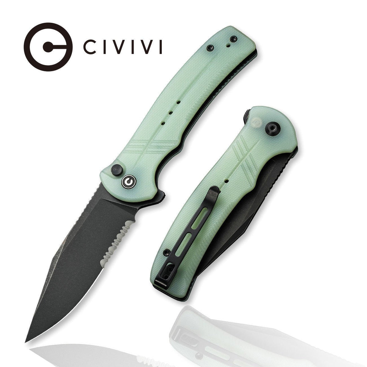 CIVIVI Cogent Half Serrated Natural G10 Pocket Knife C20038E-3, Knives, - Outdoor Kuwait