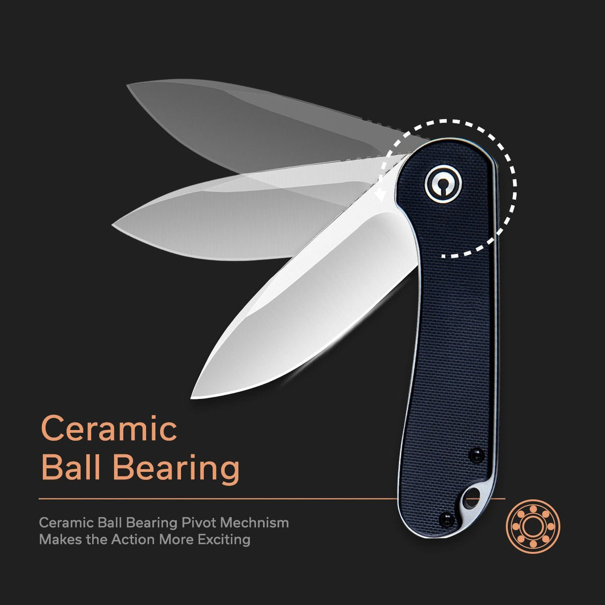 CIVIVI Elementum G10 Pocket Knife C907A