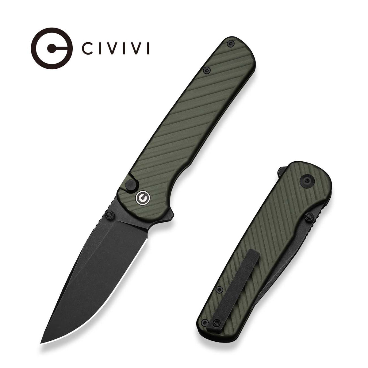 CIVIVI Iron Tide Green Aluminum Pocket Knife C25011-2, Knives, - Outdoor Kuwait