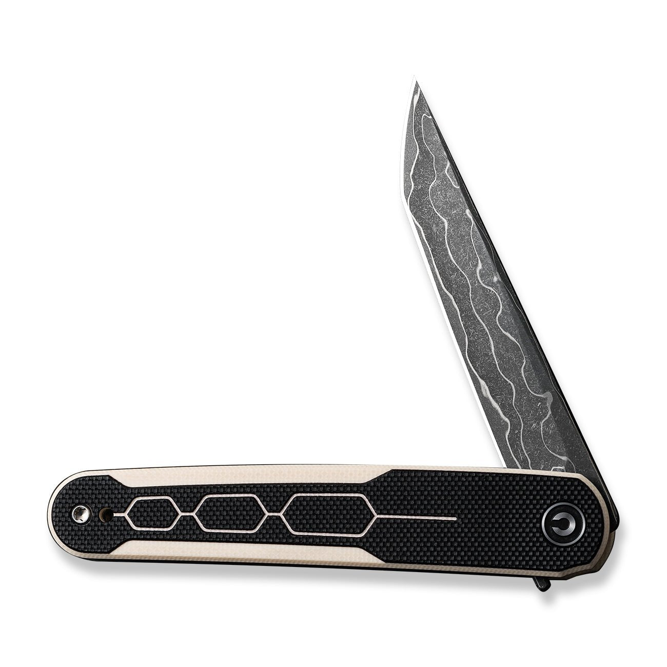 CIVIVI KwaiQ Damascus G10 Pocket Knife C23015-DS1