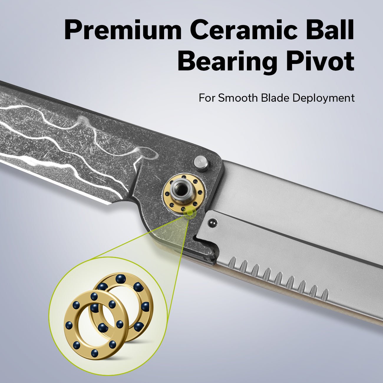 CIVIVI KwaiQ Damascus G10 Pocket Knife C23015-DS1