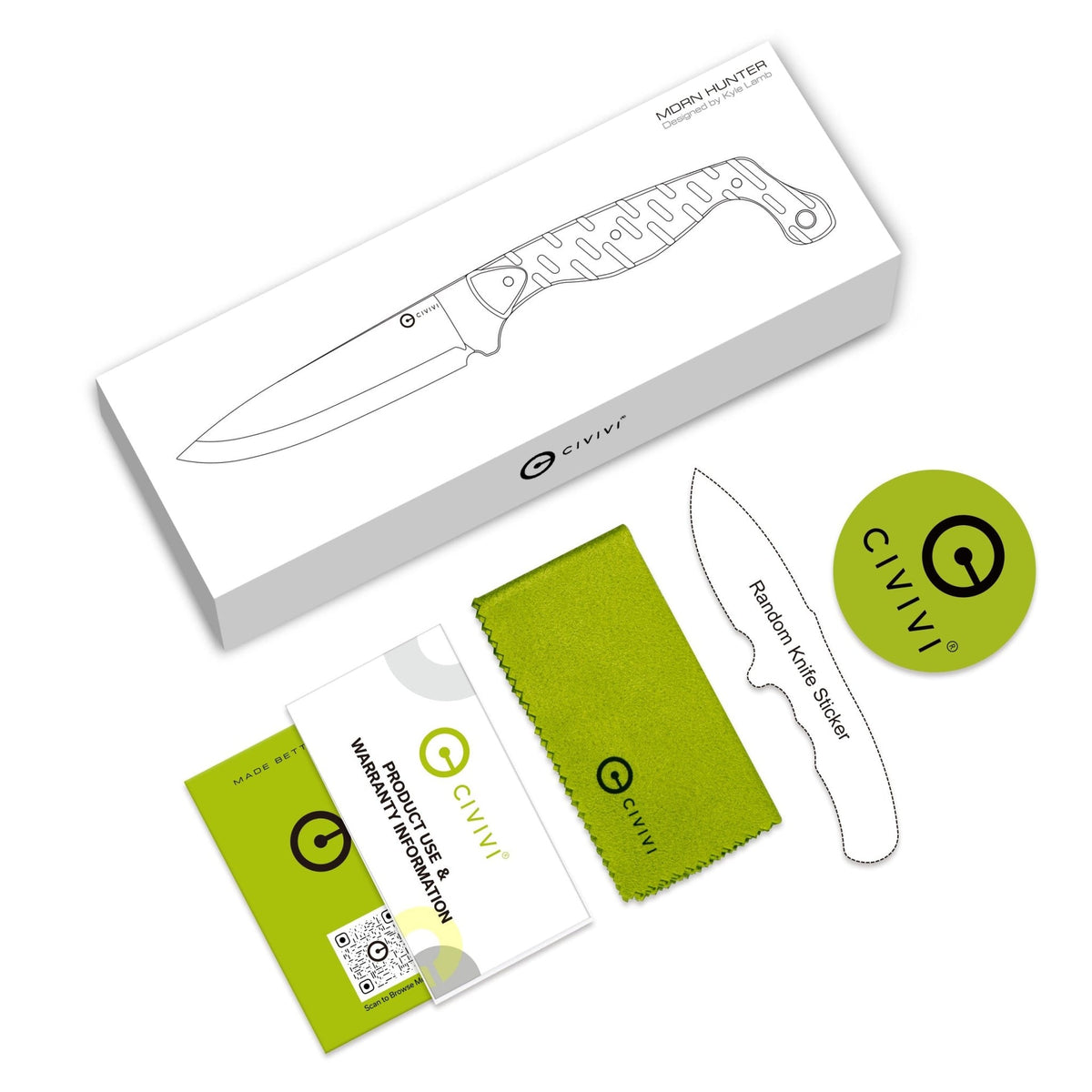 CIVIVI MDRN Hunter G10 Fixed Blade Knife C23078-1