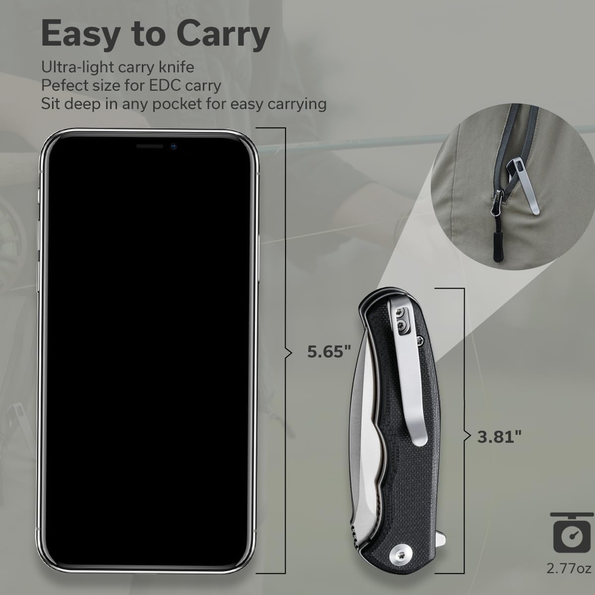 CIVIVI Mini Praxis G10 Pocket Knife C18026C-2