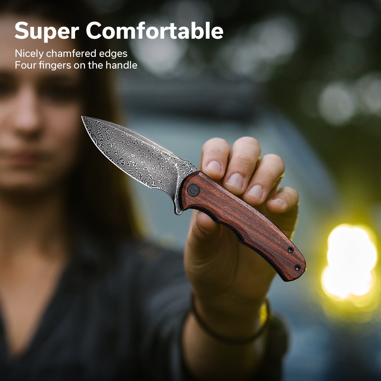 CIVIVI Mini Praxis Wood Pocket Knife C18026C-DS1