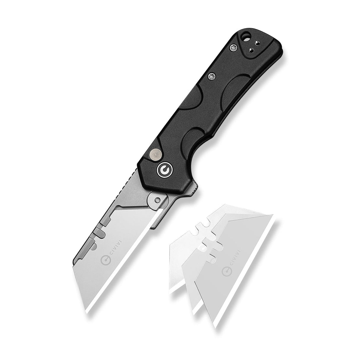CIVIVI Pulsara Black Aluminum Utility Knife C24041F-1, Knives, - Outdoor Kuwait