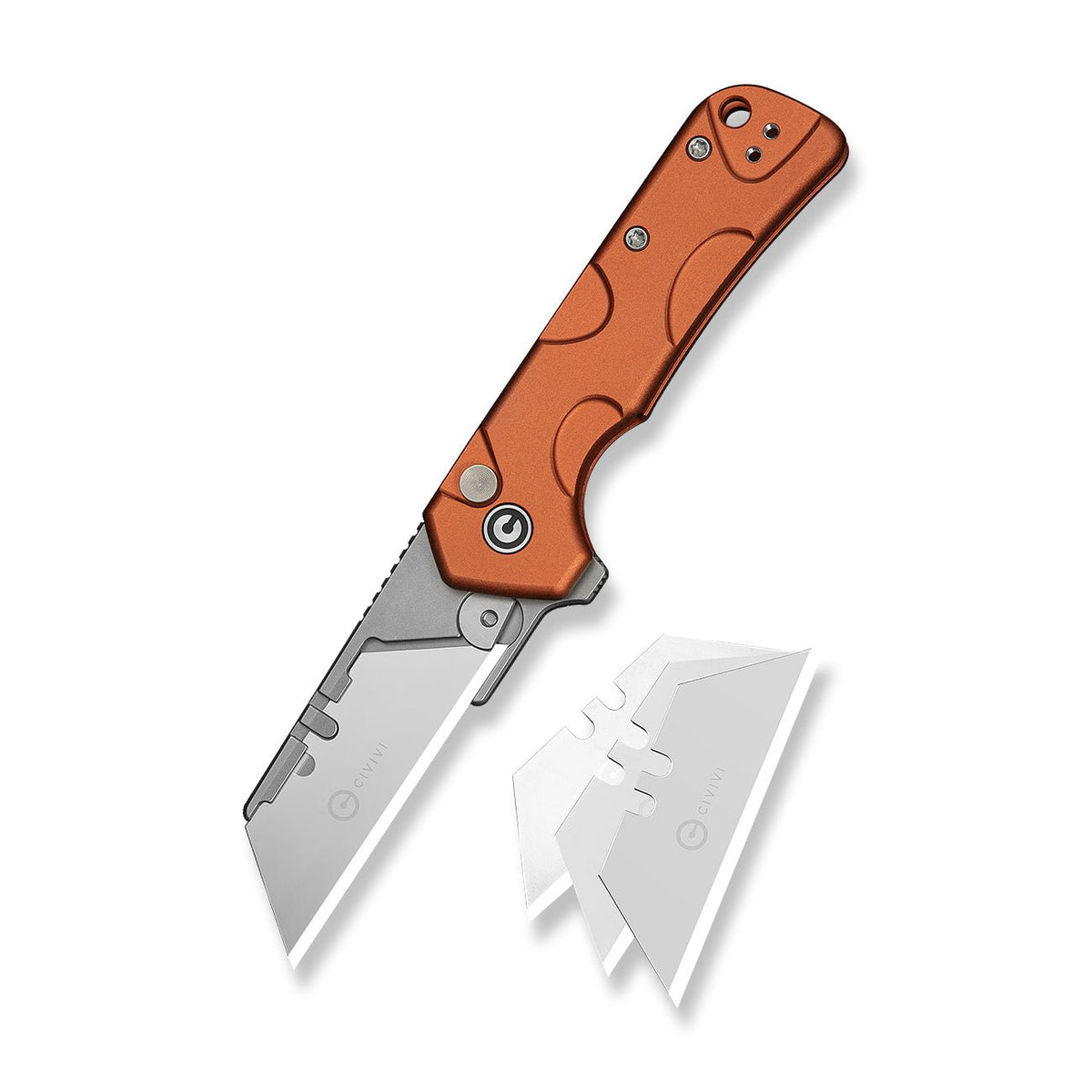 CIVIVI Pulsara Orange Aluminum Utility Knife C24041F-3, Knives, - Outdoor Kuwait