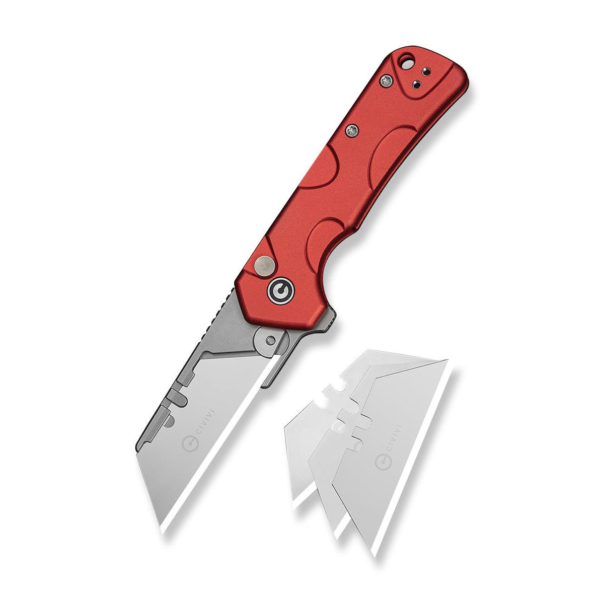 CIVIVI Pulsara Red Aluminum Utility Knife C24041F-2, Knives, - Outdoor Kuwait