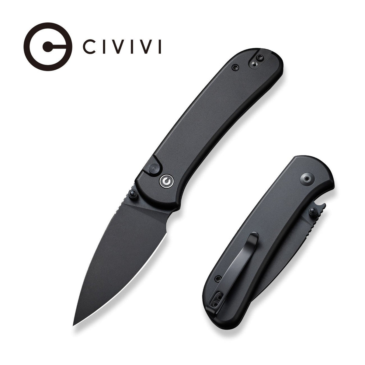 CIVIVI Qubit Black Aluminum Pocket Knife C22030E-1, Knives, - Outdoor Kuwait