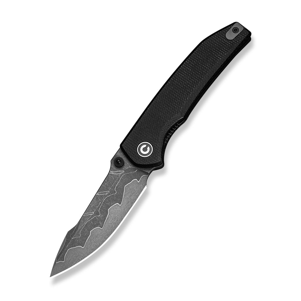 CIVIVI Ryson-E Damascus Black Micarta Pocket Knife C25097-DS1, Knives, - Outdoor Kuwait