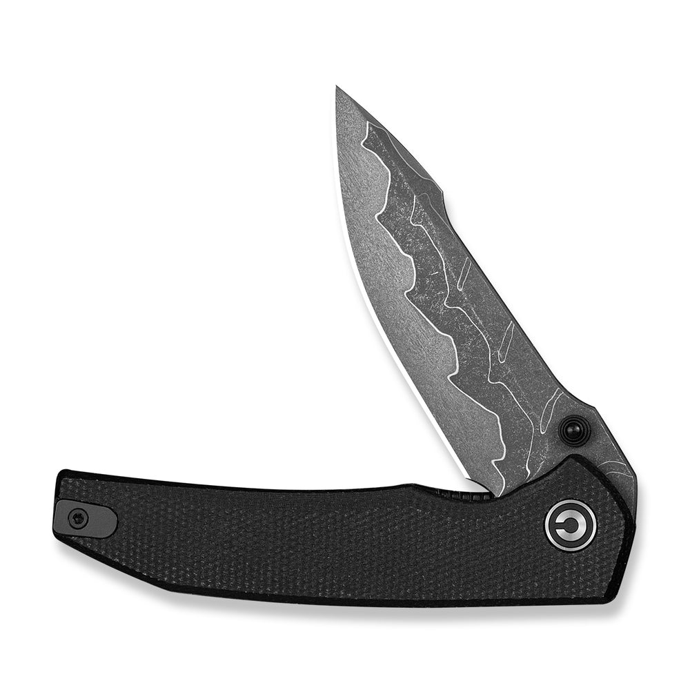 CIVIVI Ryson-E Damascus Black Micarta Pocket Knife C25097-DS1, Knives, - Outdoor Kuwait