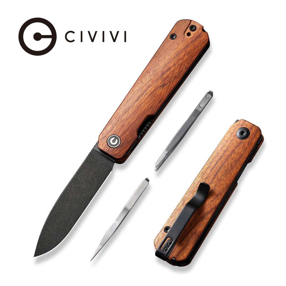CIVIVI Sendy Wood Pocket Knife C21004A-2, Knives, - Outdoor Kuwait