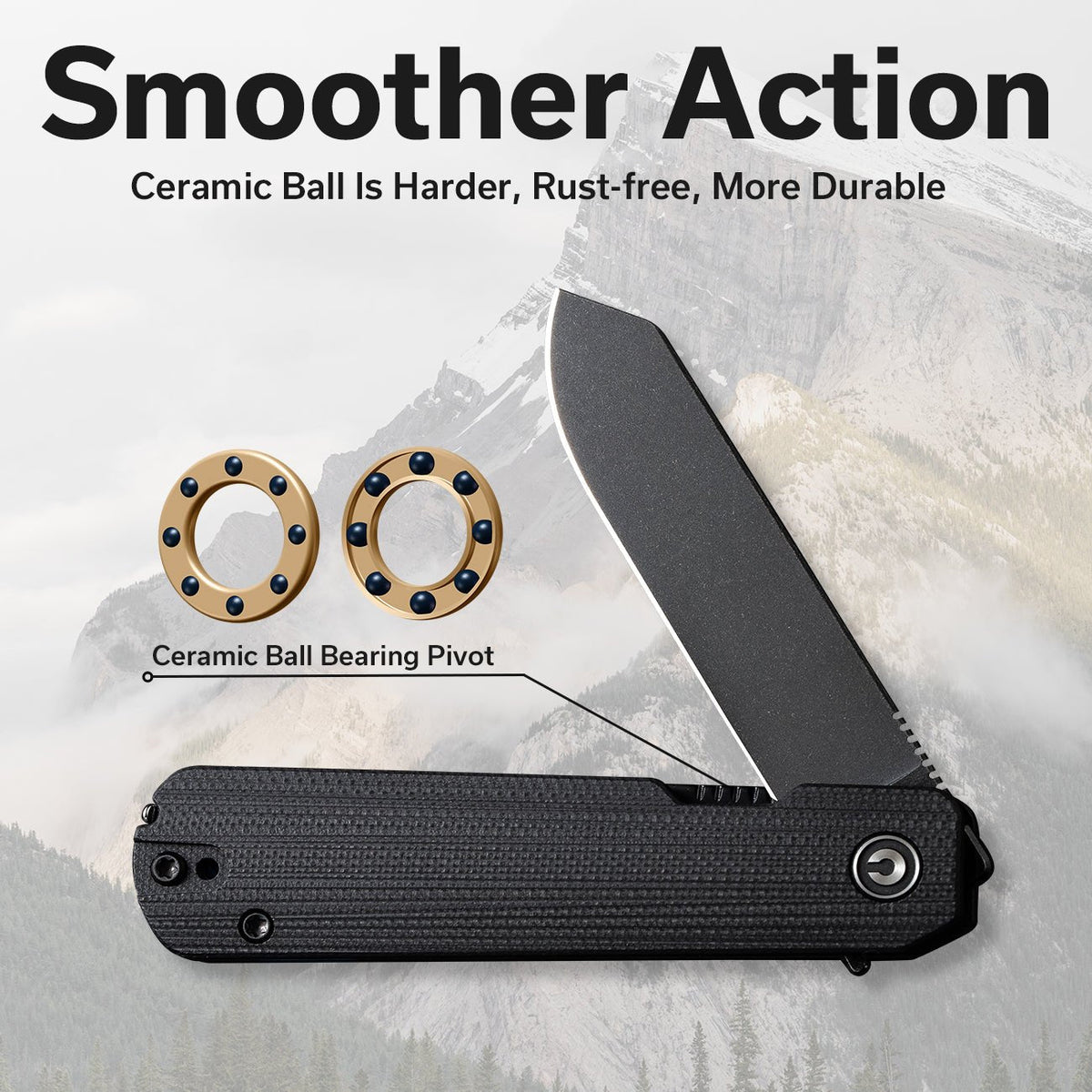 CIVIVI Sendy Black G10 Pocket Knife C21004B-2, Knives, - Outdoor Kuwait