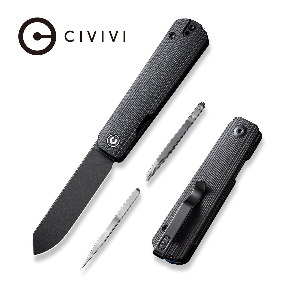 CIVIVI Sendy Black G10 Pocket Knife C21004B-2, Knives, - Outdoor Kuwait