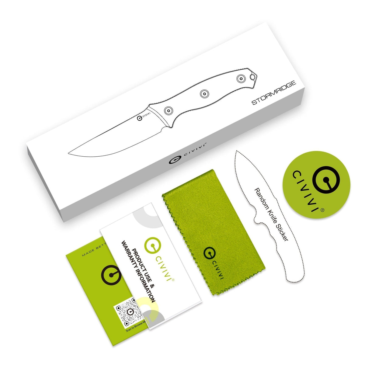 CIVIVI Stormridge G10 Fixed Blade Knife C23041-2