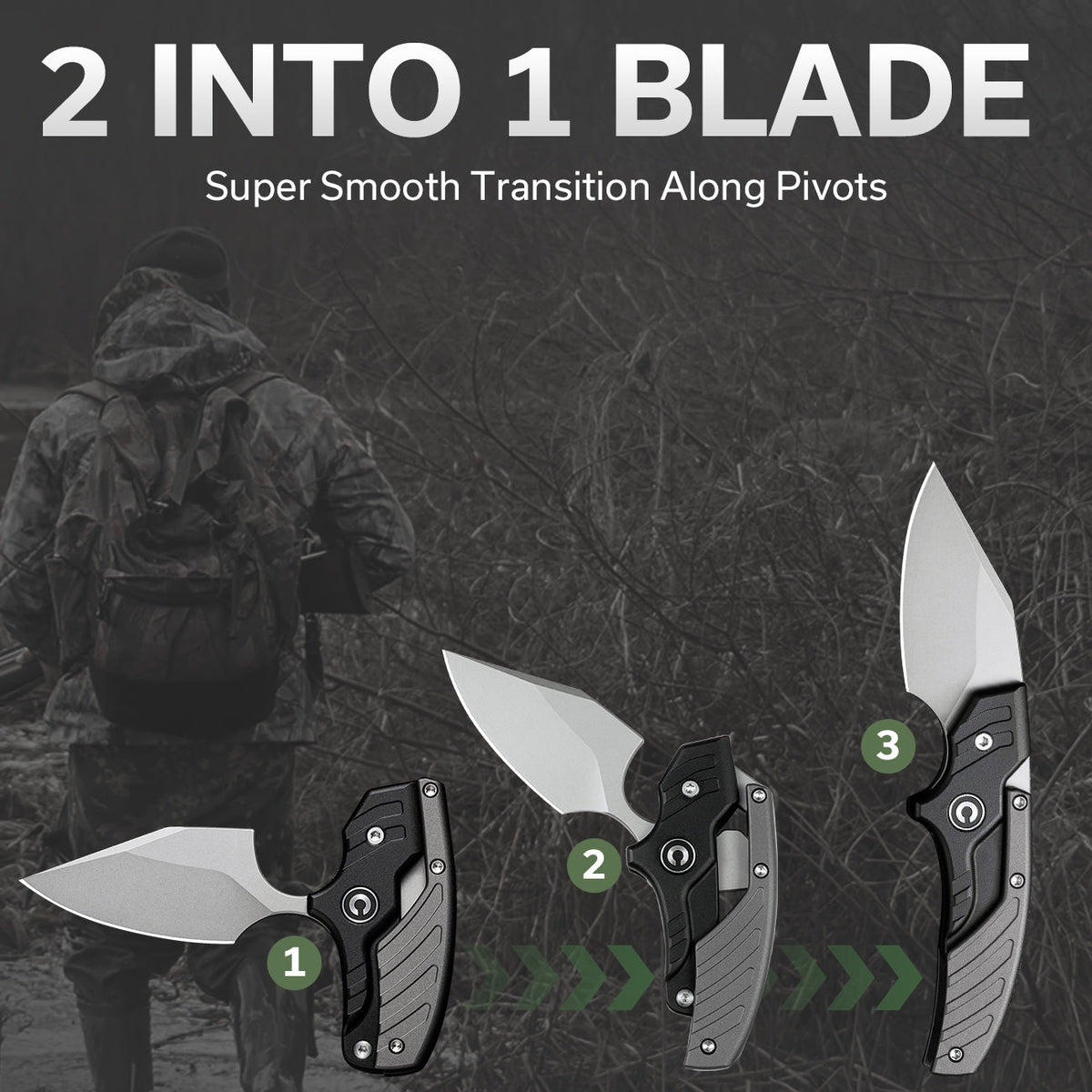 CIVIVI Typhoeus Black & Gray Aluminum Fixed Blade Knife C21036-3, Knives, - Outdoor Kuwait