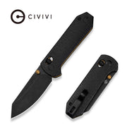 CIVIVI C23073B-2 Yonder Crossbar Lock Folding Knife Black
