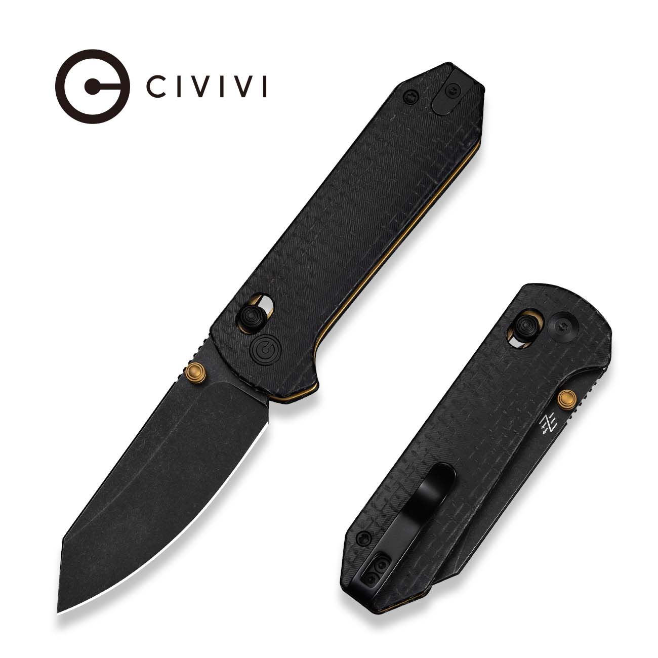 CIVIVI C23073B-2 Yonder Crossbar Lock Folding Knife Black