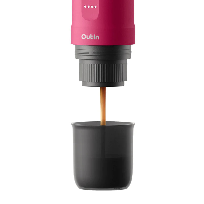 Outin Nano Portable Espresso Machine (Crimson Red), Espresso Machine, - Outdoor Kuwait