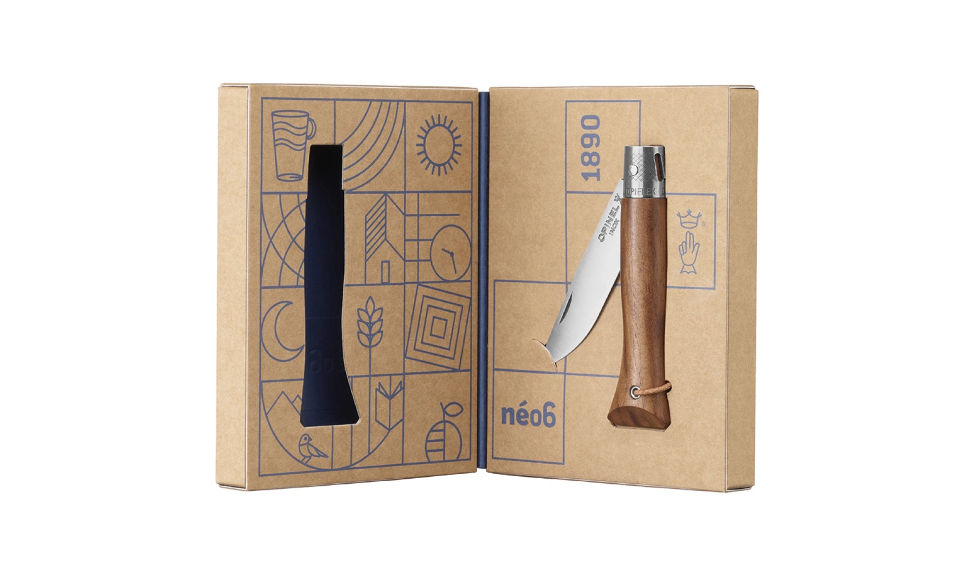 Opinel Néo6 Black Walnut Pocket Knife 3123840031083