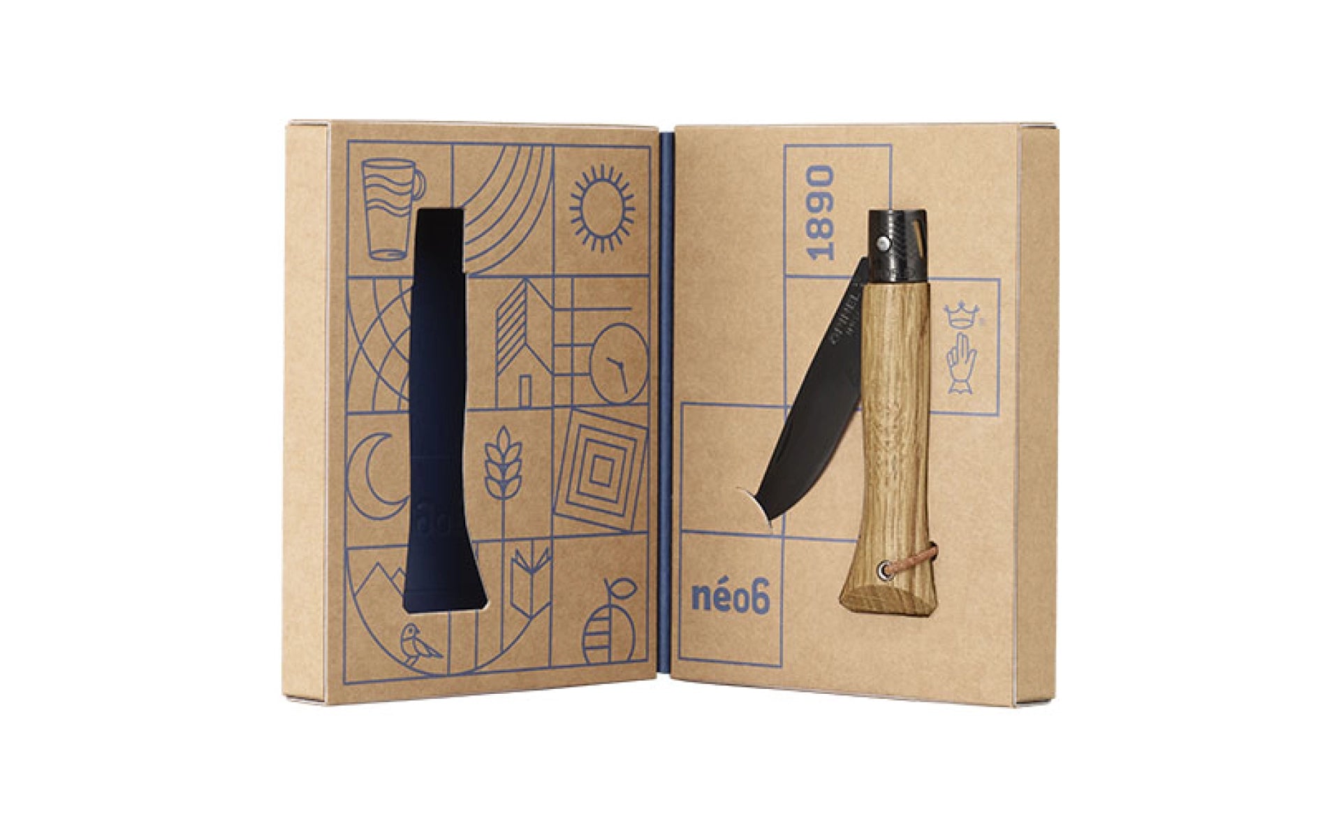Opinel Néo6 Black Oak Pocket Knife 3123840031090