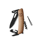 SWIZA SH03 TR Allblack Edition Wood Walnut Swiss Knife