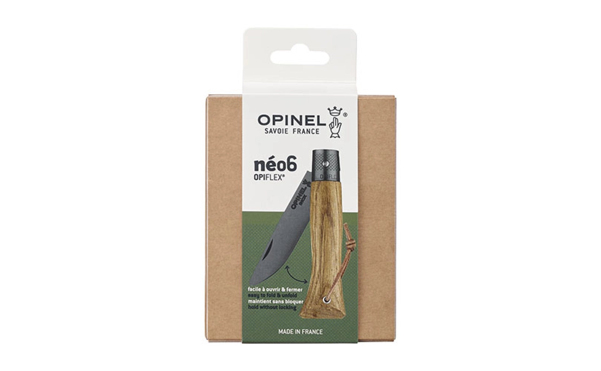 Opinel Néo6 Black Oak Pocket Knife 3123840031090