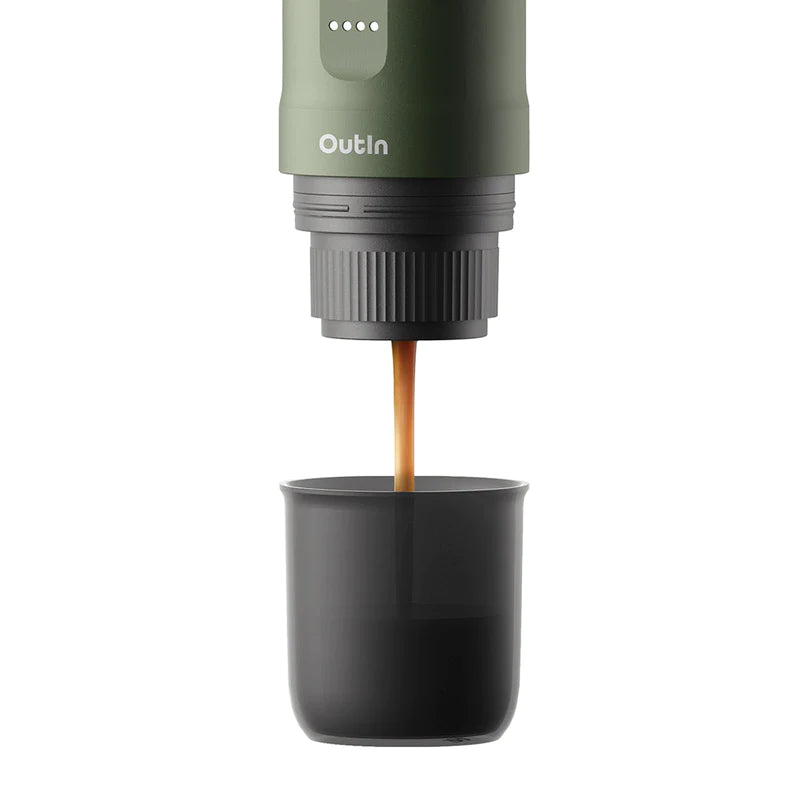 Outin Nano Portable Espresso Machine (Forest Green), Espresso Machine, - Outdoor Kuwait