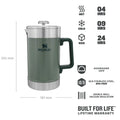 STANLEY CLASSIC STAY HOT FRENCH PRESS | 1.4L, Coffee Machine,    - Outdoor Kuwait