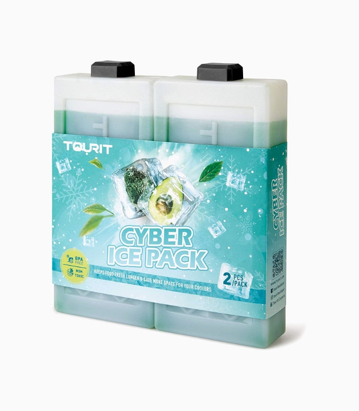 Tourit Reusable Ice Packs - 2 Pack, Ice Pack, Green - Outdoor Kuwait