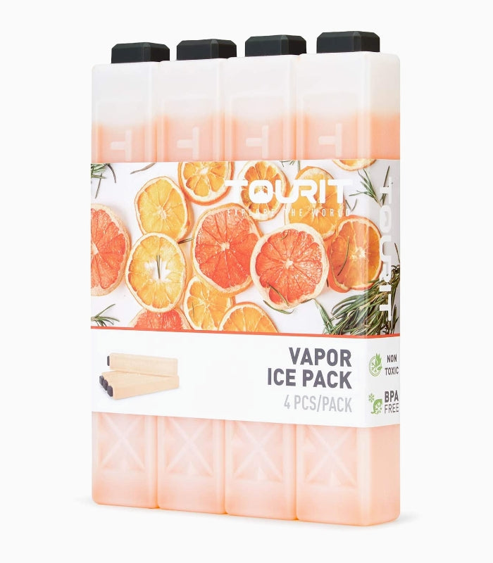 Tourit Reusable Ice Packs - 4 pack, Ice Pack, Orange - Outdoor Kuwait