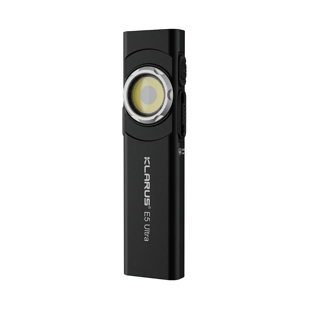 Klarus E5 Ultra Slim Triple-Light EDC Flashlight - Black