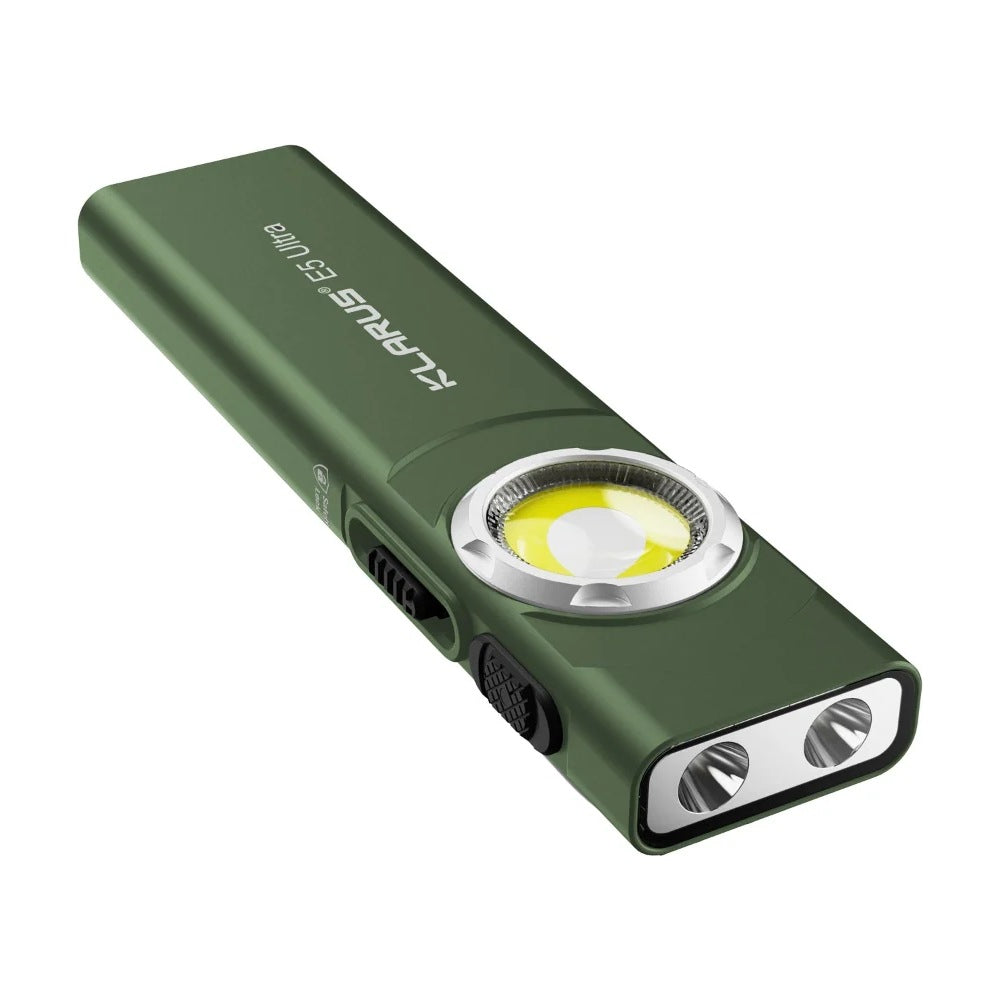 Klarus E5 Ultra Slim Triple-Light EDC Flashlight - Jungle Green