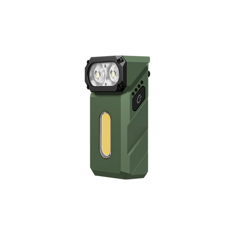 Klarus E8 Triple-Light Swivel-Head EDC Flashlight - Jungle Green