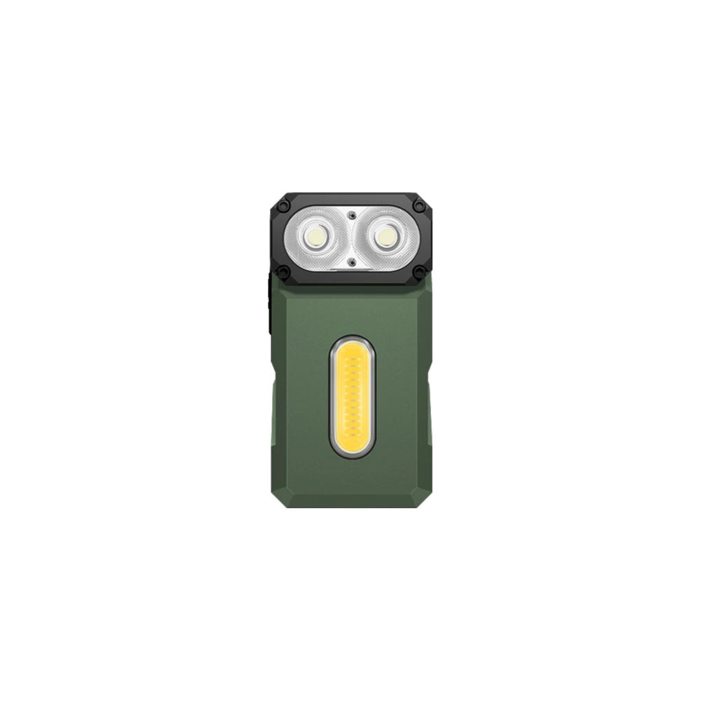 Klarus E8 Triple-Light Swivel-Head EDC Flashlight - Jungle Green