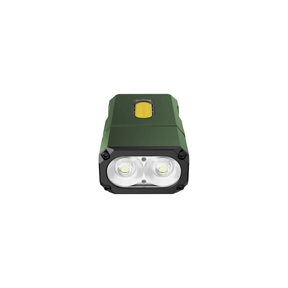 Klarus E8 Triple-Light Swivel-Head EDC Flashlight - Jungle Green