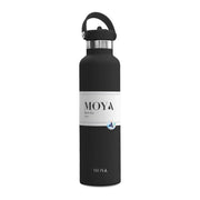 Moya Black Sea 700ml Insulated Bottle - Straw Lid / Black