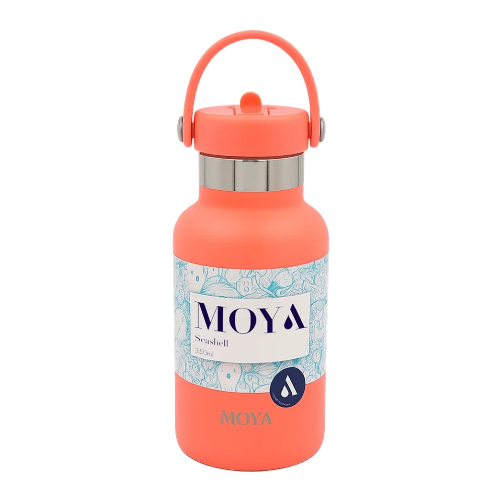 Moya Seashell 350ml Insulated Kids Water Bottle - Coral