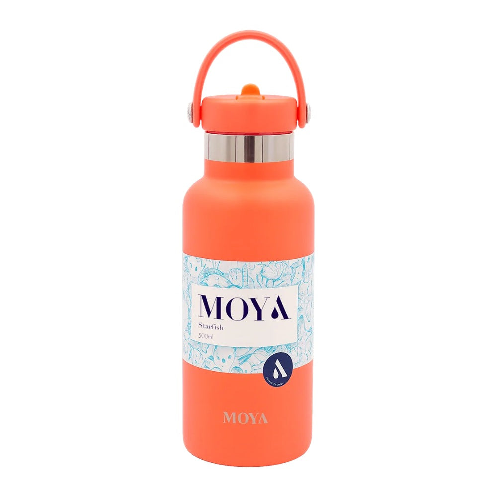 Moya Starfish 500ml Insulated Water Bottle - Coral