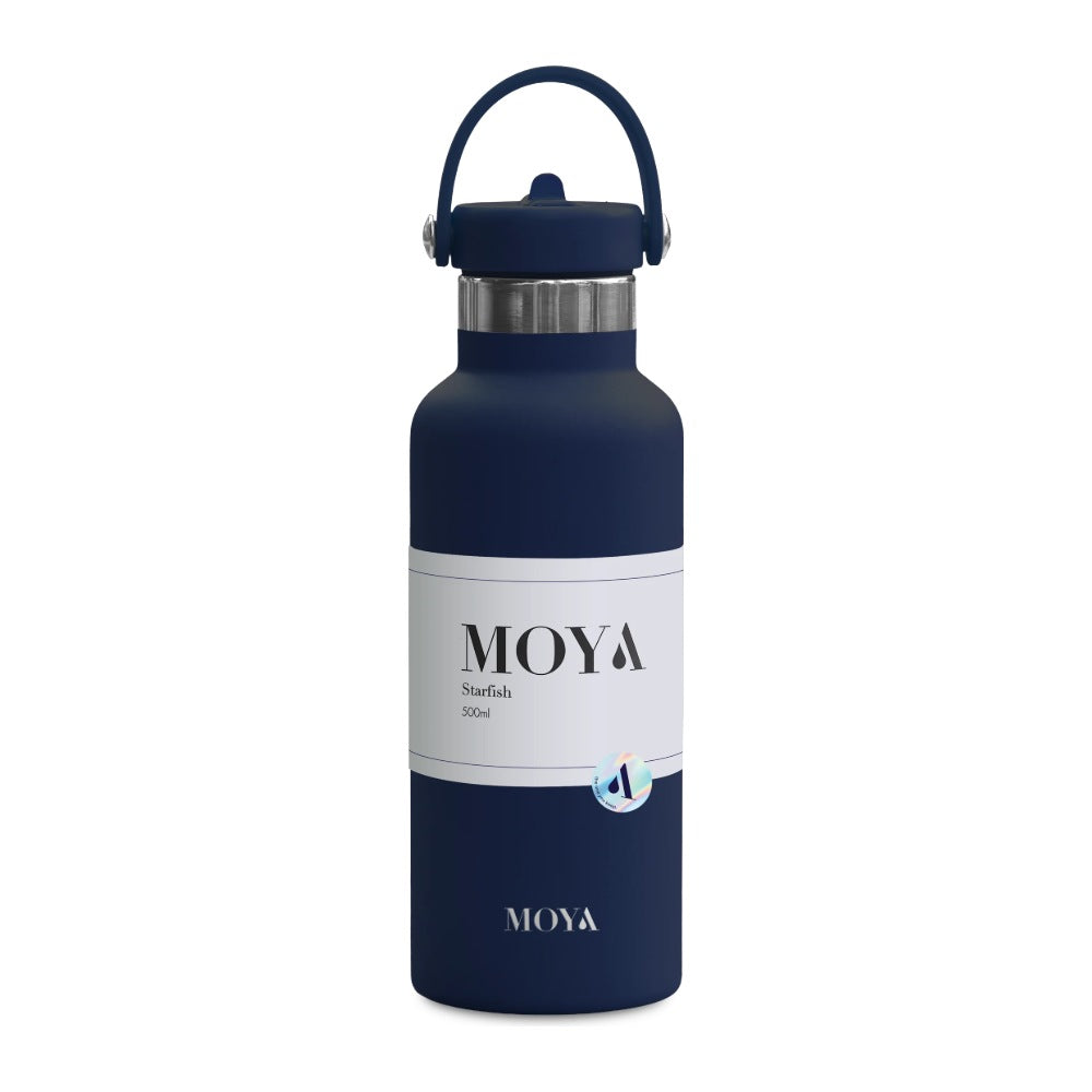 Moya Starfish 500ml Insulated Water Bottle - Navy