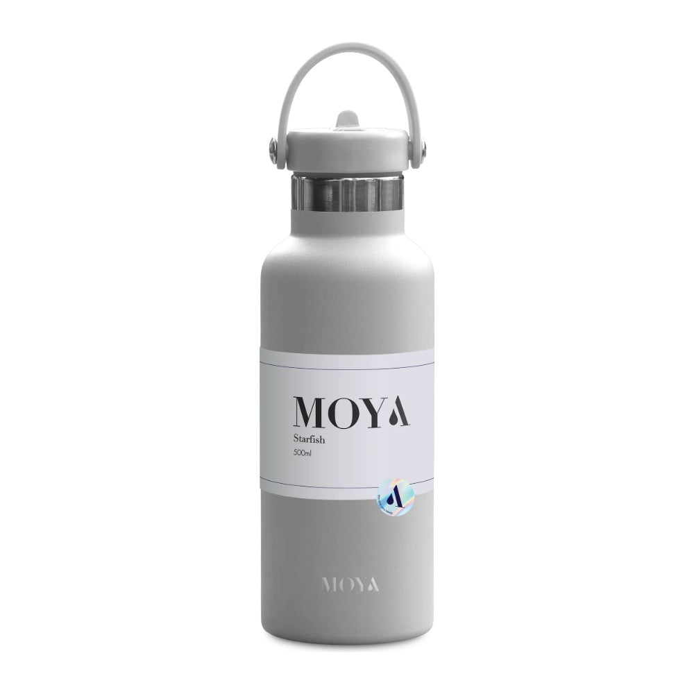 Moya Starfish 500ml Insulated Water Bottle - White