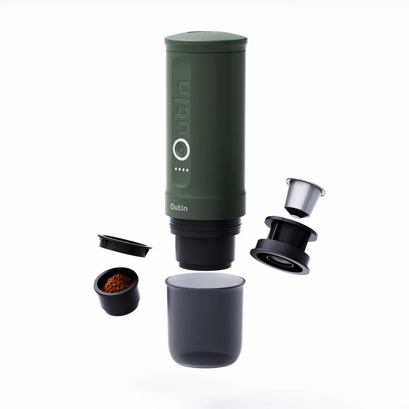 Outin Nano Portable Espresso Machine (Forest Green), Espresso Machine, - Outdoor Kuwait