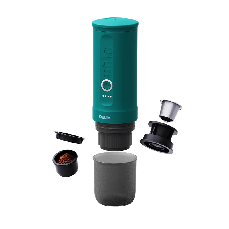 Outin Nano Portable Espresso Machine (Outin Teal), Espresso Machine, - Outdoor Kuwait