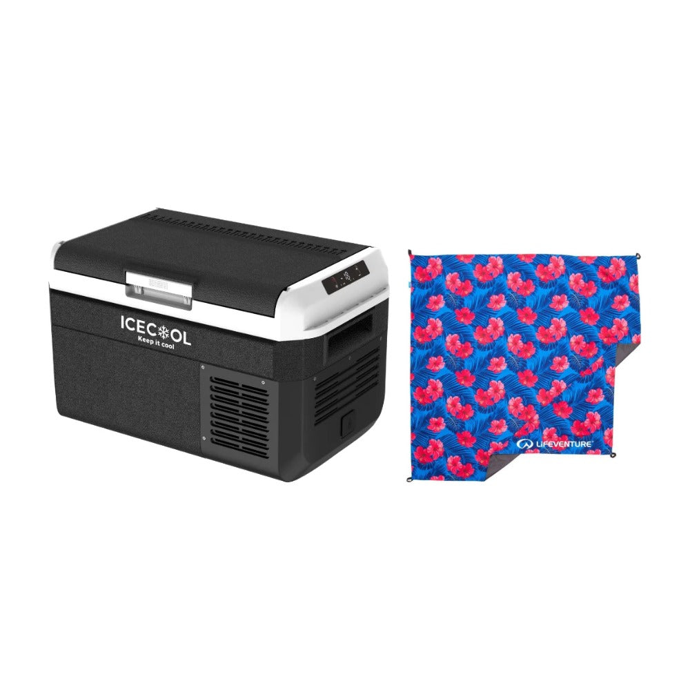 Icecool X20 Car Refrigerator + Oahu Picnic Blanket Bundle, Outdoor Bundles, - Outdoor Kuwait