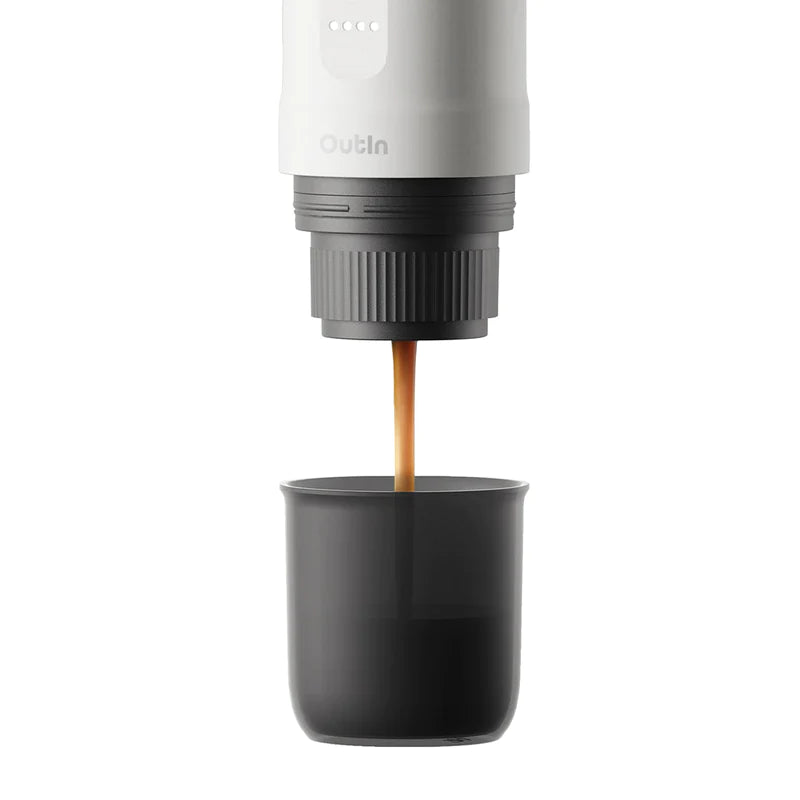 Outin Nano Portable Espresso Machine (Pearl White), Espresso Machine, - Outdoor Kuwait