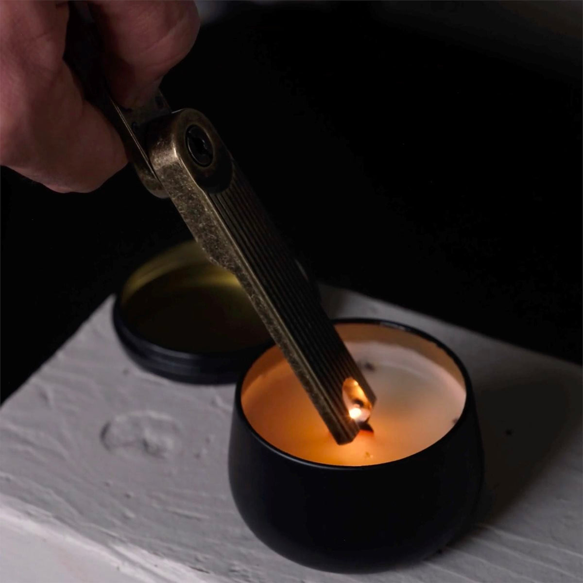 Barebones Pivot Arc Lighter Brass, , - Outdoor Kuwait