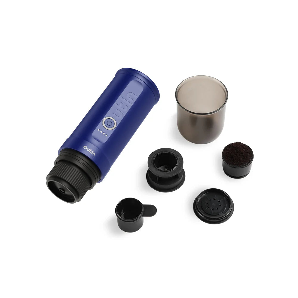 Outin Nano Portable Espresso Machine Set (Ocean Blue), Espresso Machine, - Outdoor Kuwait