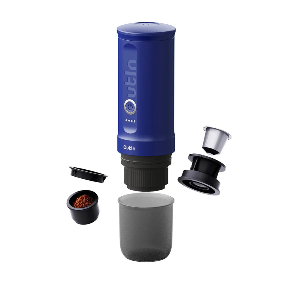 Outin Nano Portable Espresso Machine Set (Ocean Blue), Espresso Machine, - Outdoor Kuwait