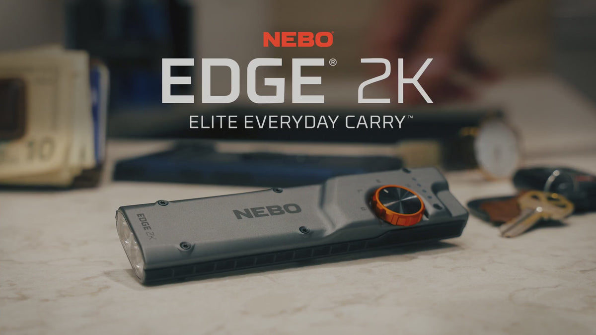 Load video: Nebo Edge 2K 2000 Lumen Rechargeable Torch, Flashlights, - Outdoor Kuwait