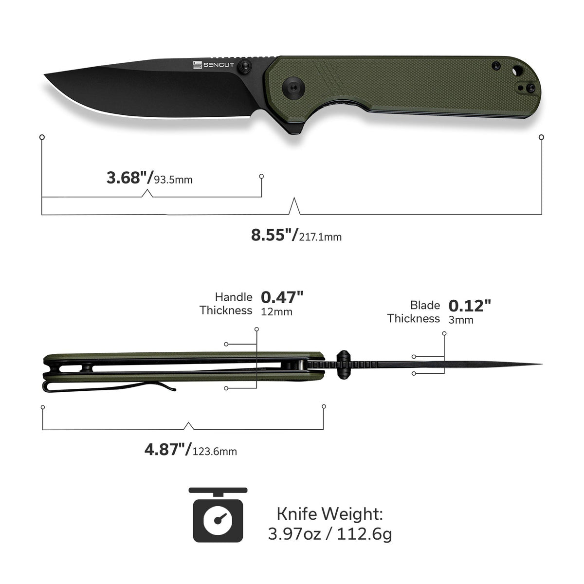 SENCUT Aetheris Pocket Knife S24095-2